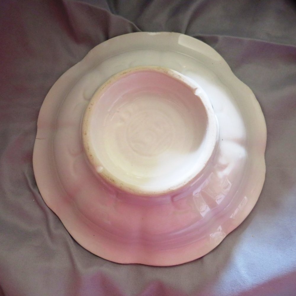 Vintage McCoy Sunflower Pottery Pitcher and Bowl - Picture 8 of 14